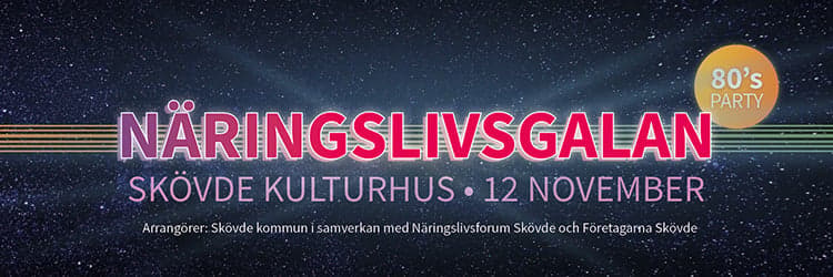 Bild på texten Inbjudan till näringslivsgalan