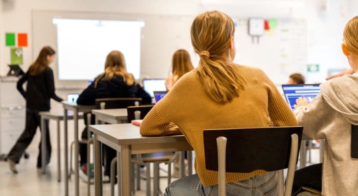 Elever i ett klassrum