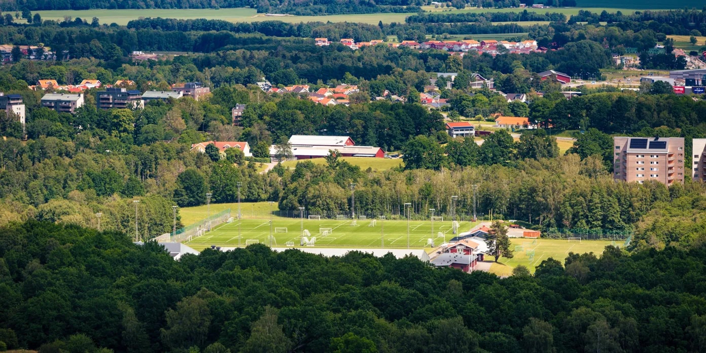 Vy över Lillegården i Skövde