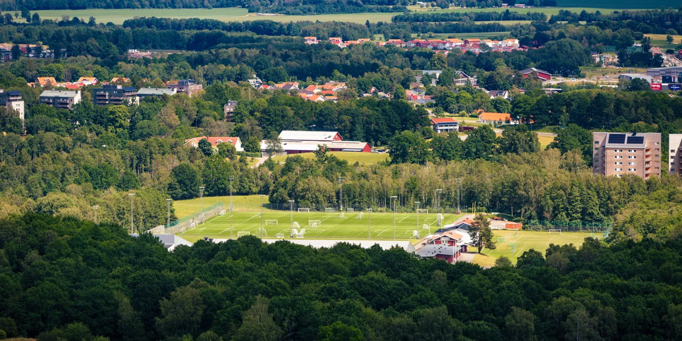 Vy över Lillegården i Skövde