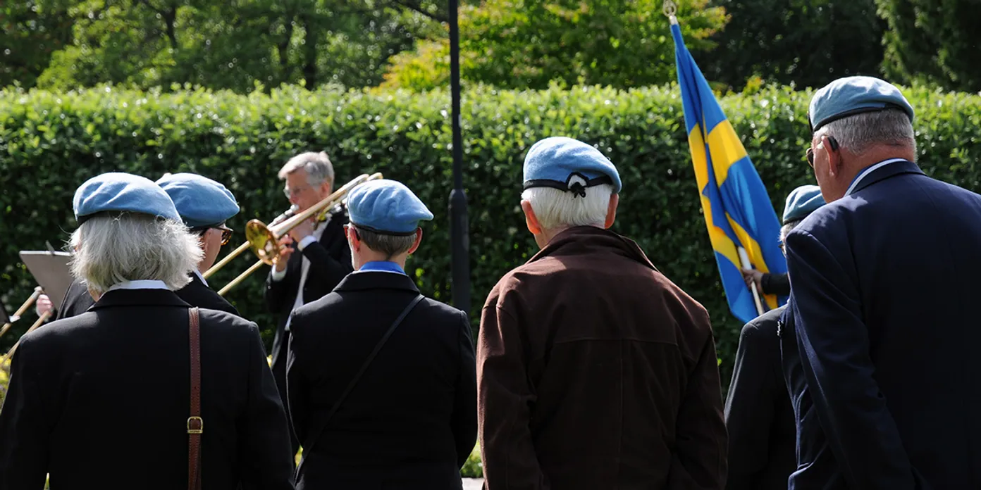 Veterandagsfirande i Garpaparken.